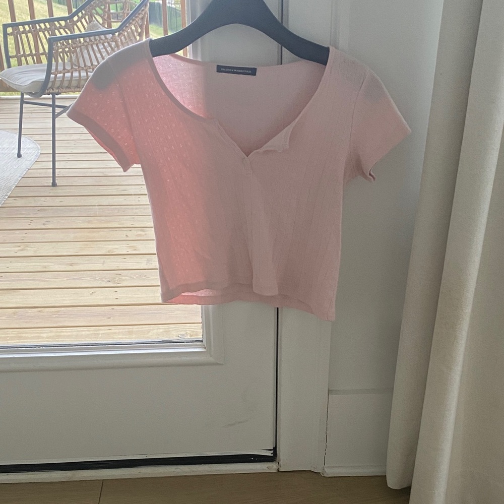 Brandy Melville Light Pink Zelly Top